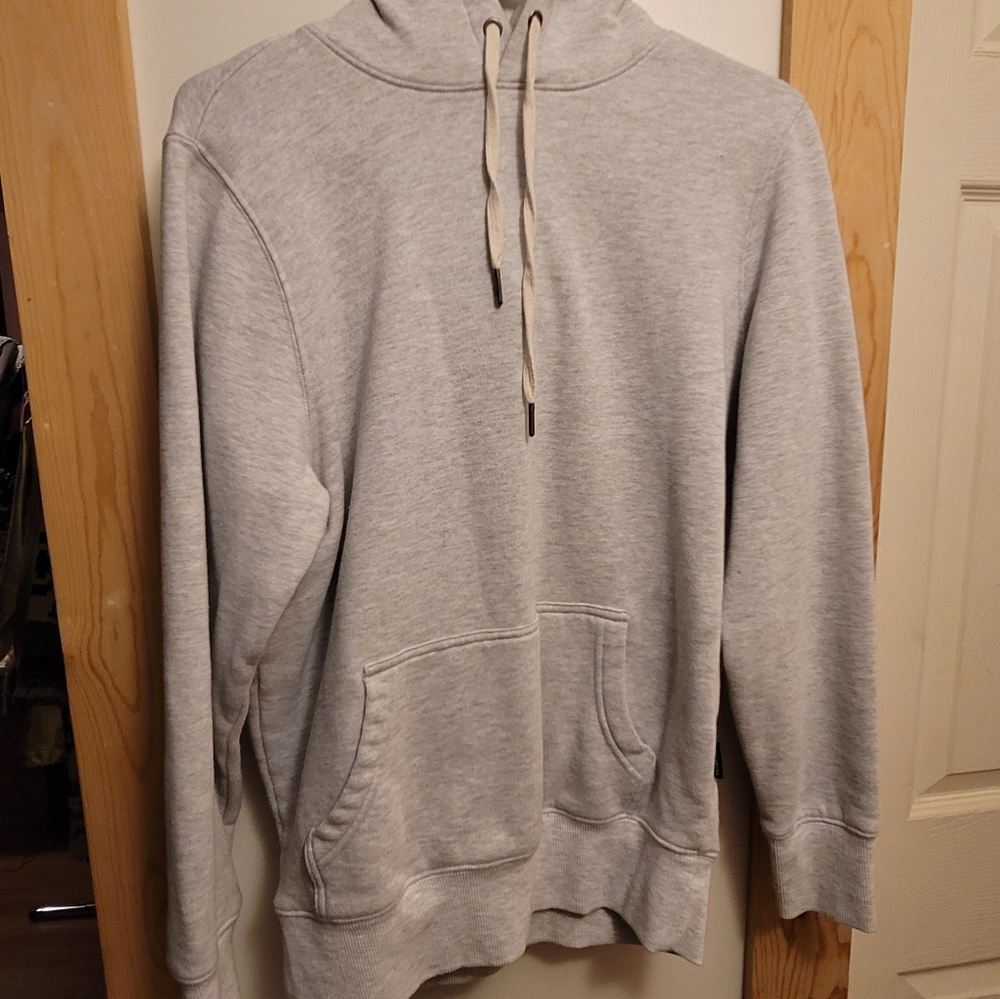 Bronxton Grey Men's Front Pocket Hoodie